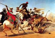 Arab or Arabic people and life. Orientalism oil paintings  532